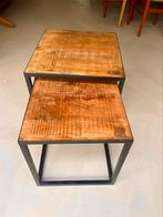 Nesting tables, bijzettafels, van Loods5, Huis en Inrichting, Tafels | Bijzettafels, Ophalen, Minder dan 55 cm, Zo goed als nieuw
