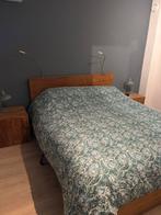 2 persoonsbed van teakhout 160 x 200, Bruin, Tweepersoons, Ophalen of Verzenden, Zo goed als nieuw