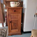 Brocante oude eiken nachtkastje, Ophalen