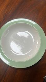 Boch Freres Keralux soepbord pastelgroen, Ophalen of Verzenden, Zo goed als nieuw, Bord(en), Overige stijlen