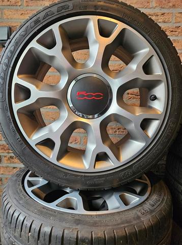 16 inch Fiat 500 Velgenset 4x98 Goodyear 5-6mm  beschikbaar voor biedingen