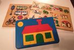 Kinderpuzzels houten legpuzzel en plastic legpuzzel, Ophalen of Verzenden, 10 tot 50 stukjes, Zo goed als nieuw, Van hout