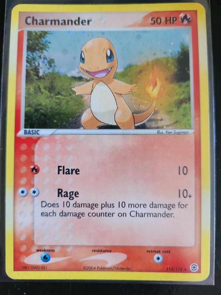 Charmander (FL 113) EX FireRed & LeafGreen - Singles, Hobby en Vrije tijd, Verzamelkaartspellen | Pokémon, Gebruikt, Losse kaart