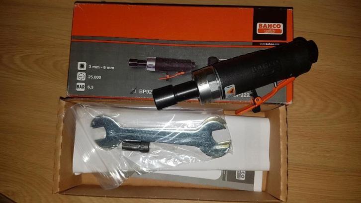 Bahco BP922 pneumatische rechte slijper stiftslijper NIEUW, Doe-het-zelf en Verbouw, Gereedschap | Slijpmachines, Nieuw, Haakse handslijpmachine