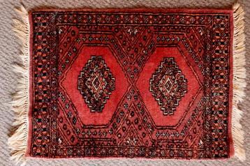 Perzisch tapijtje klein kleedje 70 x 43,5 cm beschikbaar voor biedingen