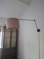 Hanglamp met taupe kleur lampenkap, Huis en Inrichting, Lampen | Lampenkappen, Ophalen, Zwart, Romantisch, Rond