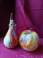 Glazen Appel en Peer - Handwerk, Overige kleuren, Ophalen of Verzenden, Minder dan 50 cm, Glas