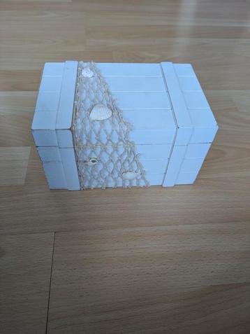 Decoratief Doosje met Schelpen beschikbaar voor biedingen