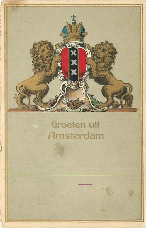 (304-223-051) Amsterdam Groeten uit, Verzamelen, Ansichtkaarten | Nederland, Noord-Holland, Verzenden