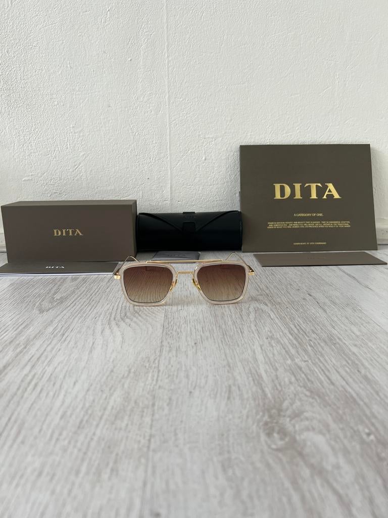 DITA Flight 006 Zonnebril, Sieraden, Tassen en Uiterlijk, Zonnebrillen en Brillen | Dames, Overige merken, Zonnebril, Bruin, Ophalen of Verzenden