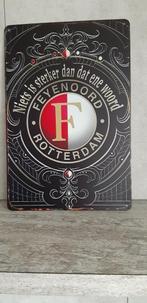 Feyenoord metalen bord, Ophalen of Verzenden, Feyenoord, Overige typen