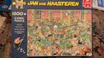 J v haasteren puzzel 1500 st. Krijt op tijd, Ophalen of Verzenden, 500 t/m 1500 stukjes, Zo goed als nieuw