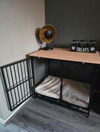 Hondenbench met tafelblad, hondenhok met kussen, schuiflade, Dieren en Toebehoren, Ophalen, 65 tot 100 cm, 75 tot 110 cm, Nieuw