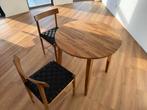 Ikea nackanaes kitchen table + 2 chairs, Ophalen, 50 tot 100 cm, 75 cm of meer, Rond
