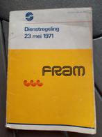FRAM dienstregeling 23 mei 1971 - autobusdienst -, Verzamelen, Ophalen of Verzenden, Zo goed als nieuw, Bus of Metro, Boek of Tijdschrift