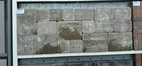 Terrasstenen wildverband beige/grijs, Tuin en Terras, Tegels en Klinkers, Zo goed als nieuw, Terrastegels, Beton, 10 m² of meer