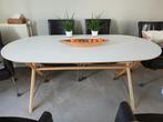 Ovale eethoek tafel 180x90 cm - z.g.a.n., Ophalen, 50 tot 100 cm, Zo goed als nieuw, 150 tot 200 cm