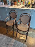 Antieke Thonet kinderstoel / kruk - 2x, Ophalen