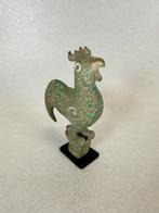 Parastone Mouseion beeldje haan – 15 cm – groen/brons, Ophalen of Verzenden