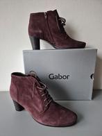 Gabor veterlaarsje bordeaux rood  maat 7/41 G met rits, Lage of Enkellaarzen, Gabor, Ophalen of Verzenden, Zo goed als nieuw
