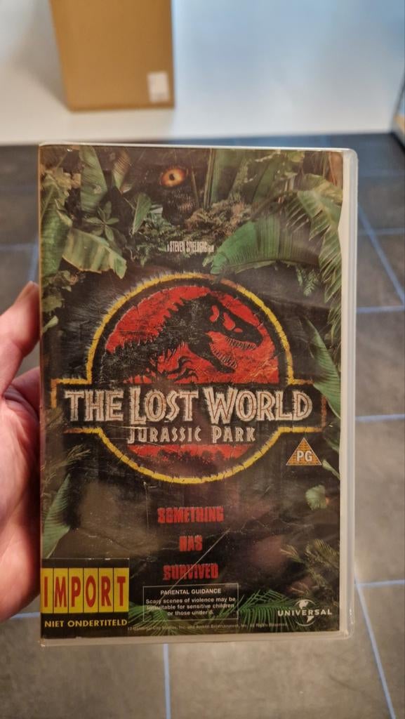 The lost world - jurassic Park ex rental vhs videoband, Cd's en Dvd's, VHS | Film, Alle leeftijden, Ophalen of Verzenden, Gebruikt