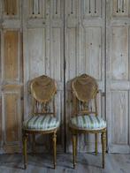 Franse vergulde stoeltjes 2 stuks, Ophalen