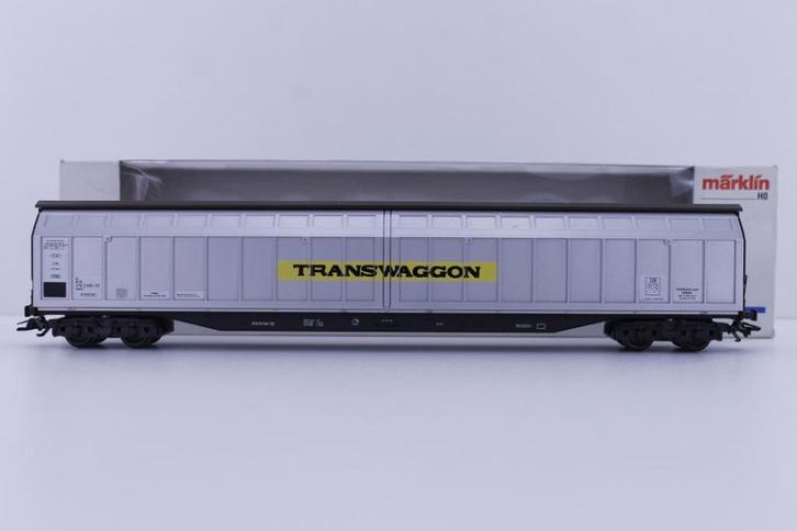 Marklin 48030 H0 Schuifwandwagen 'Transwaggon' van de DB, Hobby en Vrije tijd, Modeltreinen | H0, Zo goed als nieuw, Wagon, Wisselstroom