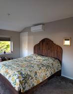 Tweepersoonsledikant met uniek hoofdbord, Ophalen, Zo goed als nieuw, Tweepersoons