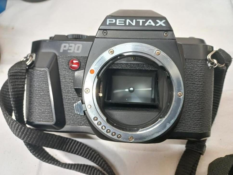 Pentax P30 Camera met Tukumara Zoomlens 28/80, Audio, Tv en Foto, Fotocamera's Analoog, Ophalen of Verzenden, Gebruikt, Spiegelreflex