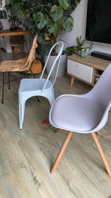 Witte eetkamerstoel indus. & Kuipstoel Scandinavische stijl. beschikbaar voor biedingen