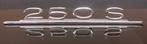 Typeplaatje chroom 250 S kofferbak Mercedes-Benz oldtimer, Gebruikt, Achterklep, Verzenden, Mercedes-Benz