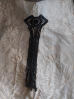 Prachtige grote oude Gitten jaren 20/30 applicatie/rouw, Antiek en Kunst, Antiek | Kleding en Accessoires, Ophalen of Verzenden