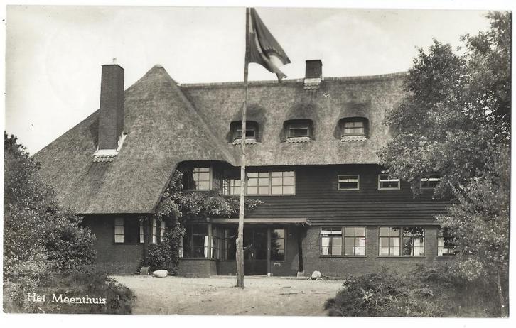 Blaricum, Het Meenthuis. Opruimingskaart, Verzamelen, Ansichtkaarten | Nederland, Gelopen, Noord-Holland, 1940 tot 1960, Verzenden