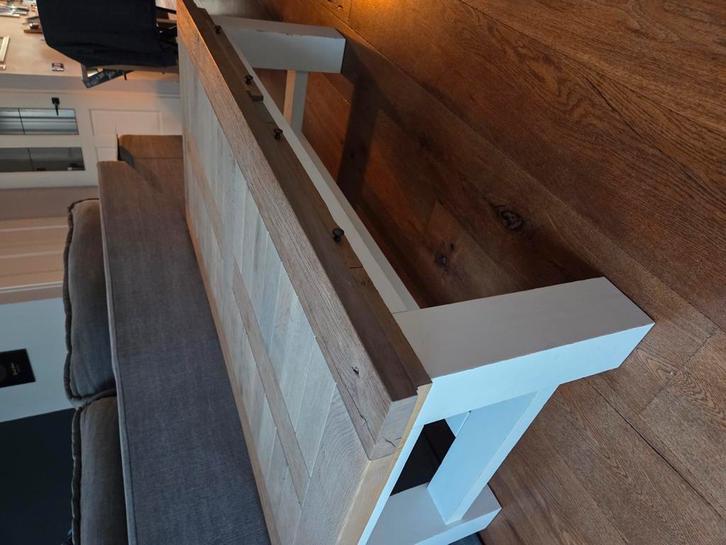 BIEDEN MOET WEG!! salontafel wit hout, Huis en Inrichting, Complete inboedels, Ophalen