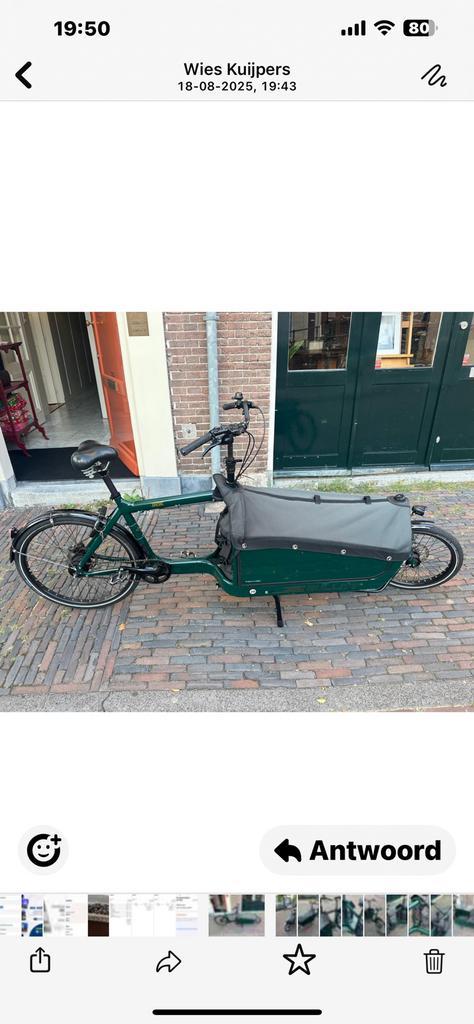 Manuele Bullit Bakfiets - Zo Goed Als Nieuw! Onderzoek, Fietsen en Brommers, Fietsen | Bakfietsen, Zo goed als nieuw, Overige merken