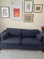 Bank donkerblauw, gratis op te halen, Huis en Inrichting, Banken | Bankstellen, Ophalen, 75 tot 100 cm, Zo goed als nieuw, Stof