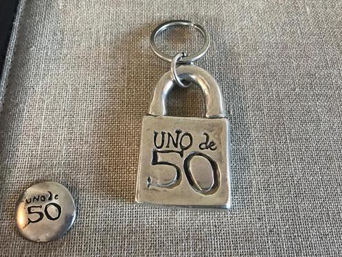 Uno de 50 (140) sleutelhanger bekende slot van unode50, Sieraden, Tassen en Uiterlijk, Armbanden, Nieuw, Overige materialen, Zilver
