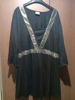 Glitter tuniek zwart maat 56/58, Ophalen of Verzenden, Zo goed als nieuw, Zwart, Blouse of Tuniek