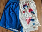 Korte broek vlinder blauw wit, Kleding | Dames, Maat 38/40 (M), Kort, Blauw, Nieuw