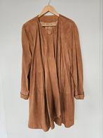 Vintage suède jas – Cuoieria Fiorentina – maat 42, Ophalen of Verzenden, Zo goed als nieuw, Bruin, Jas of Mantel