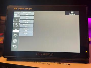 Feelworld Lut7 Pro monitor + 4 X NP-F 970 Accu’s beschikbaar voor biedingen