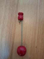 Vintage houten kerstboom kaarsen houder appeltjes, Diversen, Kerst, Ophalen of Verzenden