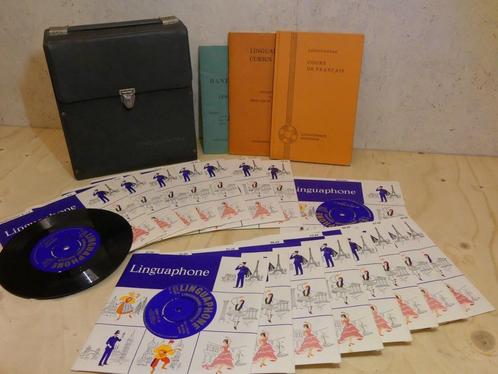 Linguaphone 1950’s Vintage Franse les – grammofoonplaten, Boeken, Taal | Frans, Gelezen, Ophalen of Verzenden