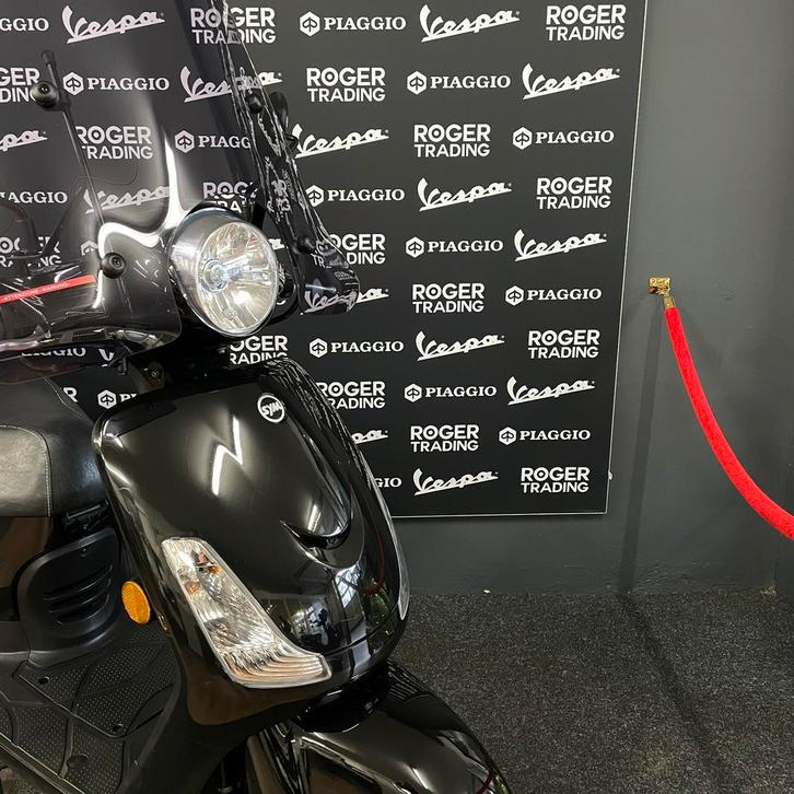 Sym Fiddle II Snor 4T E4 Glans zwart 2021 - 7409km, Fietsen en Brommers, Scooters | SYM, Zo goed als nieuw, Fiddle, Maximaal 25 km/u