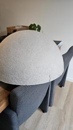 Koepellamp van oud papier - 65cm, Huis en Inrichting, Gebruikt, Rond, Ophalen of Verzenden, Grijs