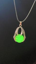 Klauw met uranium bal, Ophalen of Verzenden, Zo goed als nieuw, Groen, Zilver