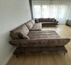 Grote hoekbank bruin, nette staat, hoofddorp, Ophalen, Zo goed als nieuw, Vierpersoons of meer