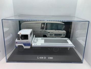 Mercedes-Benz L608D (Type T2) sleepwagen 1980 - Ixo beschikbaar voor biedingen