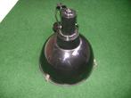 Zwarte industriële  hanglamp, Ophalen, Zo goed als nieuw, Metaal, Minder dan 50 cm