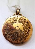 Hayward antiek medaillon 12 kt verguld (6237-287), Ophalen, Overige materialen, Hanger, Verguld